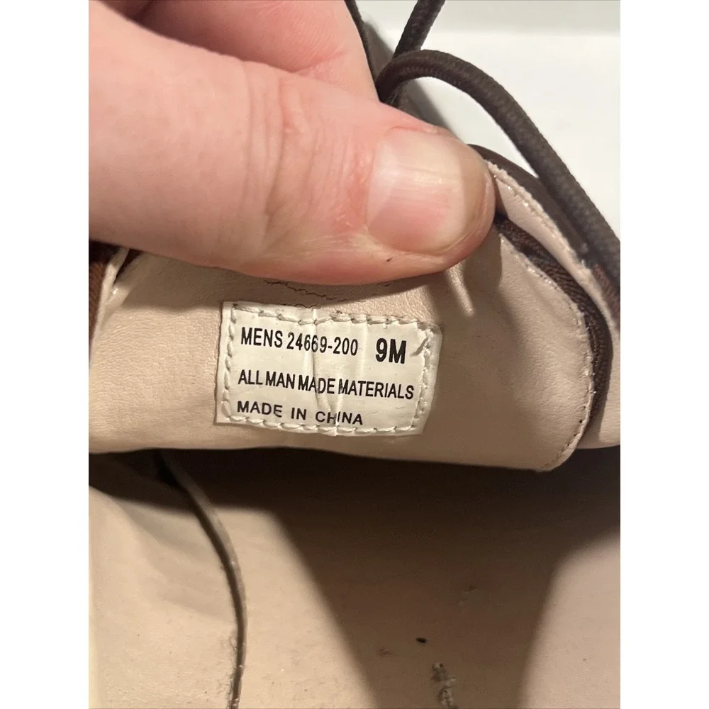 STACY ADAMS Mens Oxford Toe‎ Cap Brown Dress Shoes Size 9 M